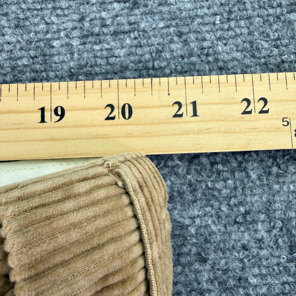 Oak Hill Pants Mens 42x34 (Fits 41x31)‎ Beige Corduroy Pleated Expandable Waist - Picture 7 of 12